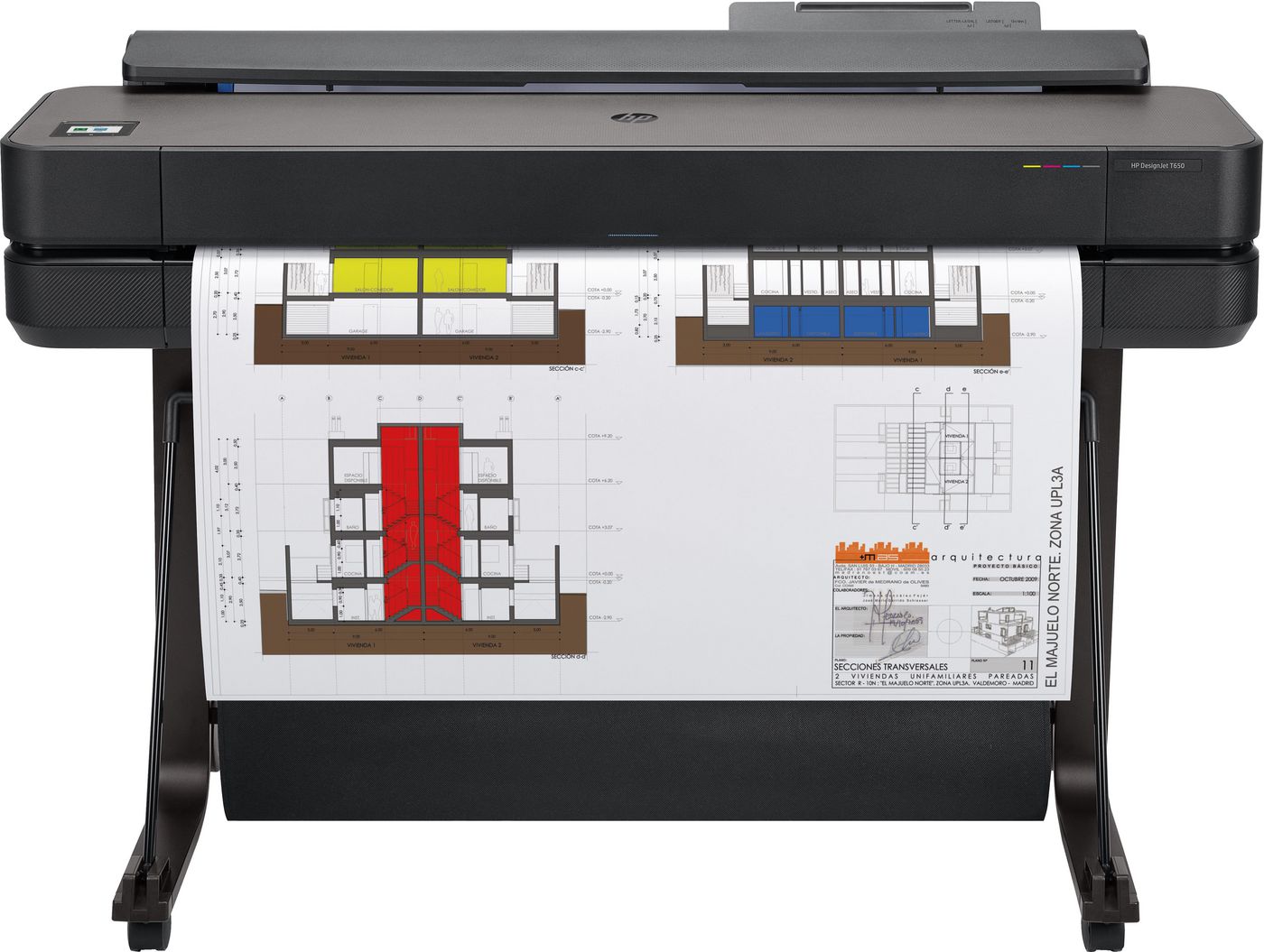 HP DesignJet T650 36-calowy LFP - Precyzyjny druk techniczny