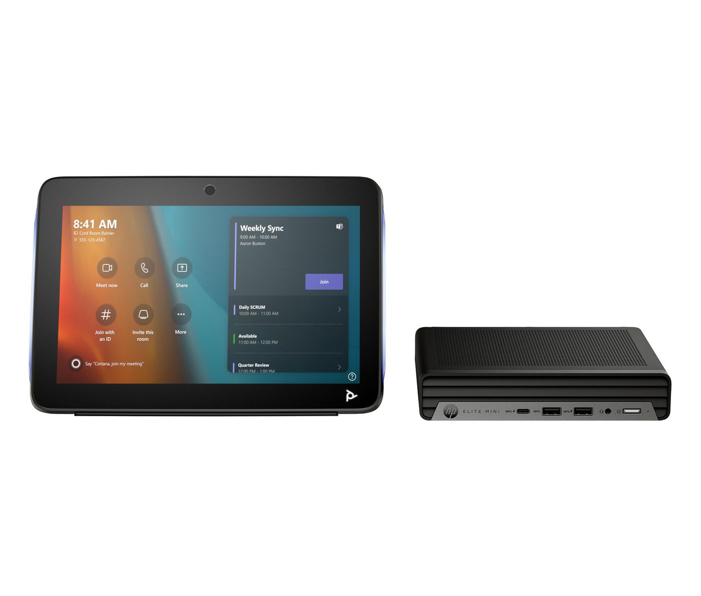 HP Studio Base Kit G9 Plus For Microsoft Teams Hp Mini Ip Pc W/Tc10