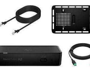 HP Studio A2 Audio Bridge W/  Cat6A And Mic Extension Cable  And Mounting Plate Taa Black