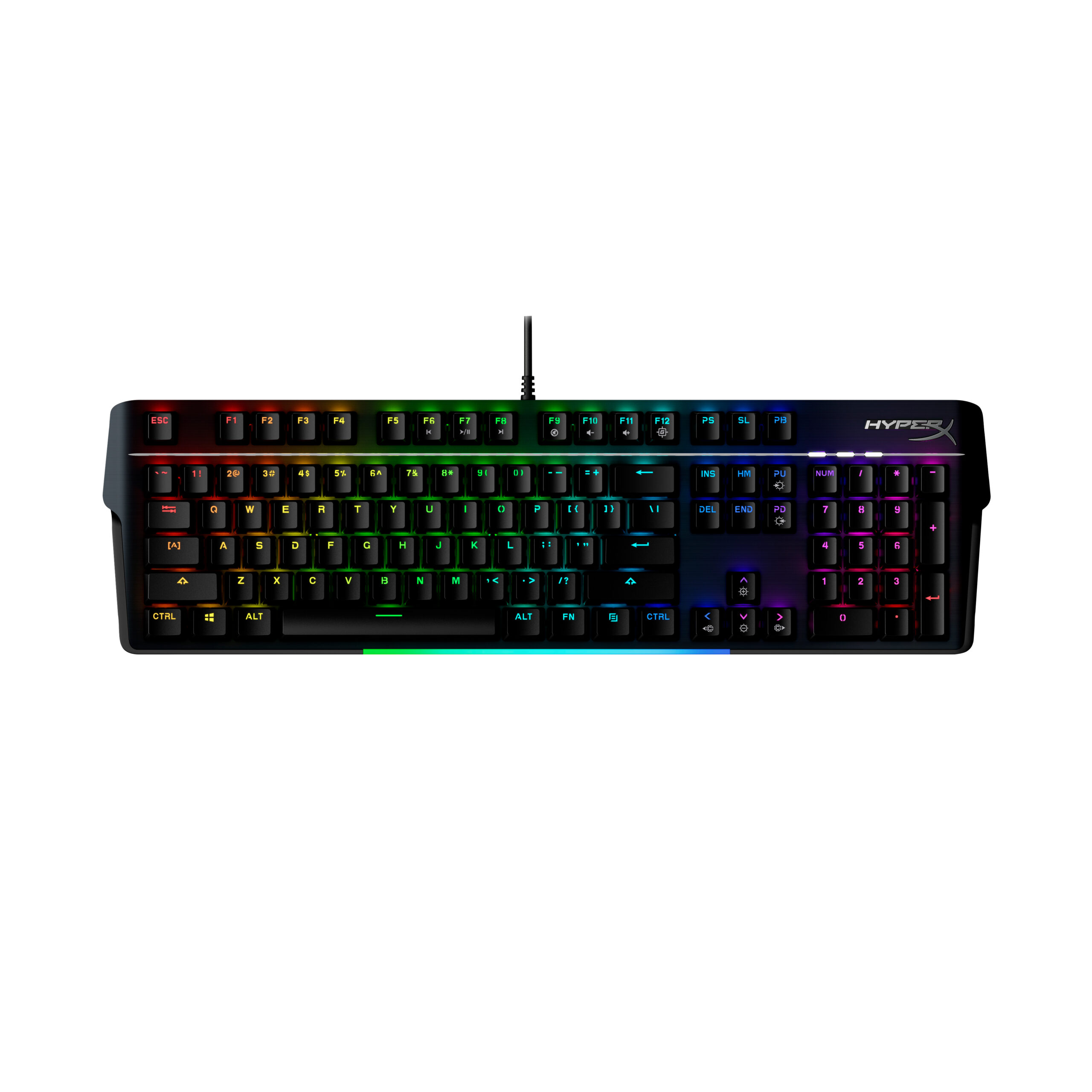 HyperX Alloy MKW100 – mechaniczna klawiatura dla graczy – czerwona (układ US)