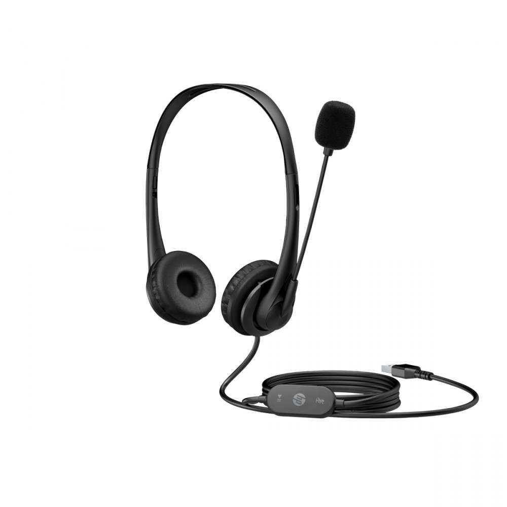 HP Stereo USB Headset G2 (428H5AA#ABB) - Przewodowy zestaw słuchawkowy USB-A - obrazek 3