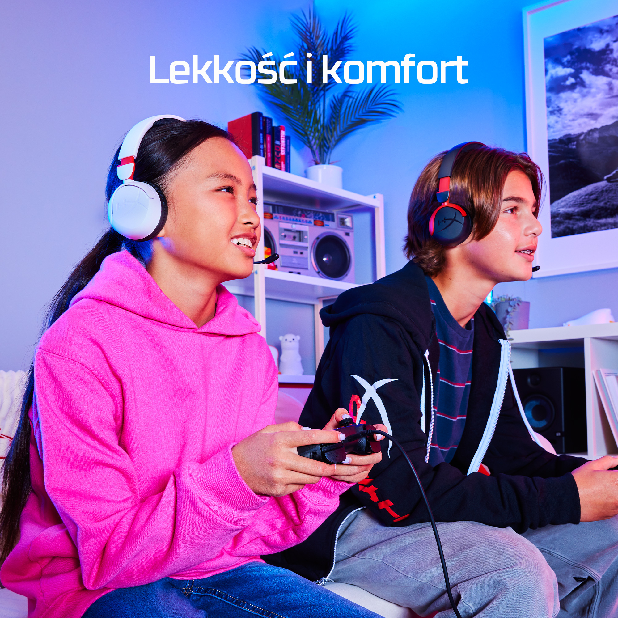 HyperX Cloud Mini – zestaw słuchawkowy dla graczy (czarny) - obrazek 3