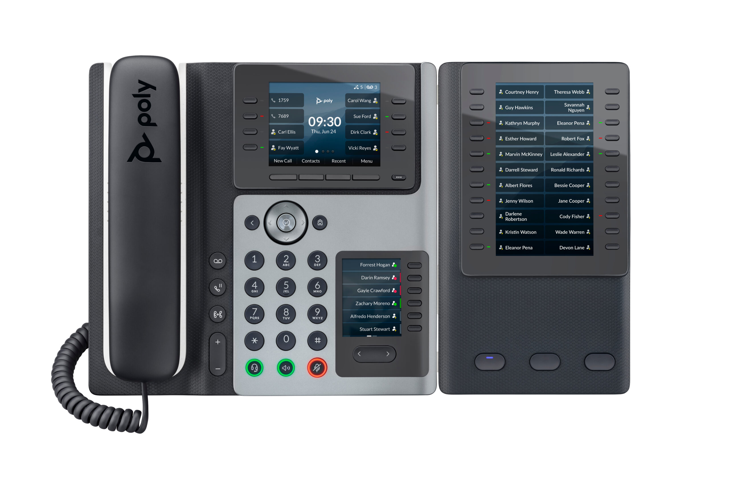 HP Poly Telefon IP Poly Edge E400 z obsługą funkcji PoE
