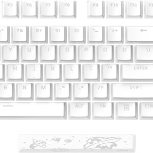 HyperX Nakładki na klawisze Pudding Keycaps 2 — pełny zestaw — PBT — biały (układ USA)