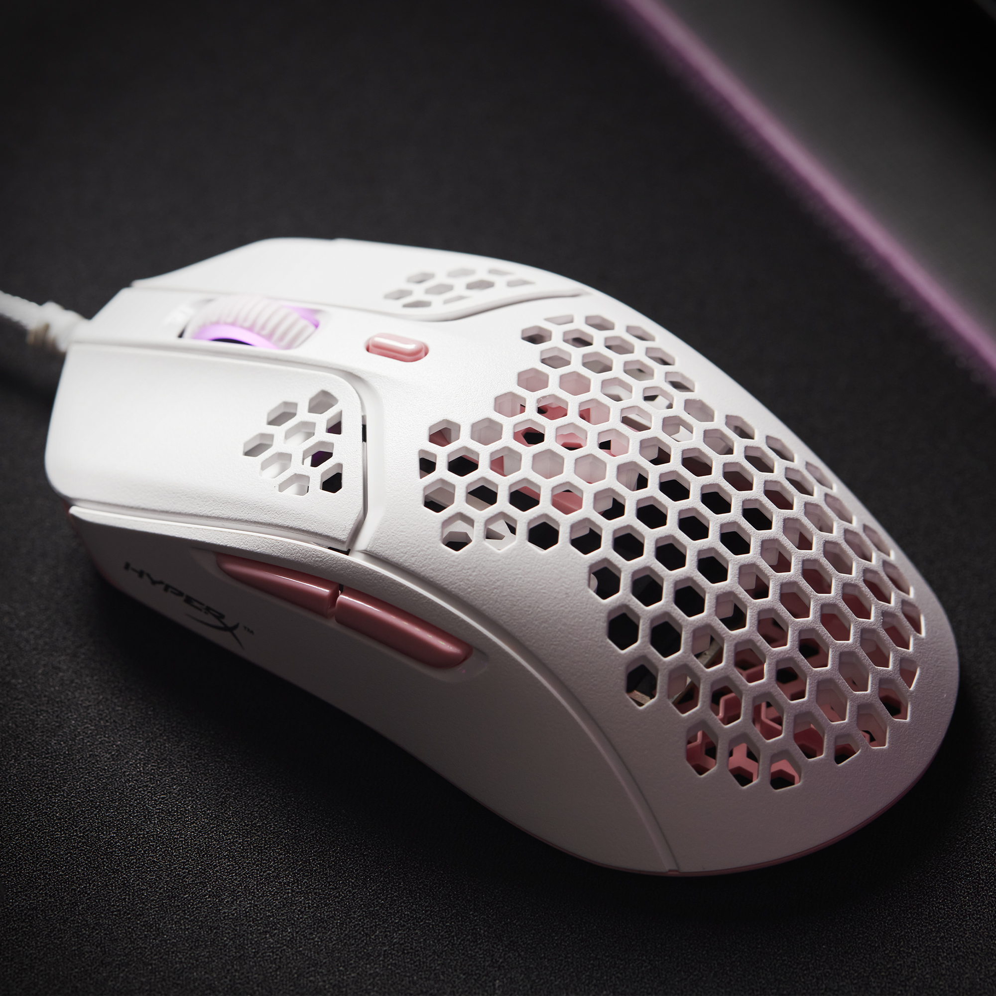 HyperX Pulsefire Haste – mysz do gier (biało-różowa) - obrazek 5