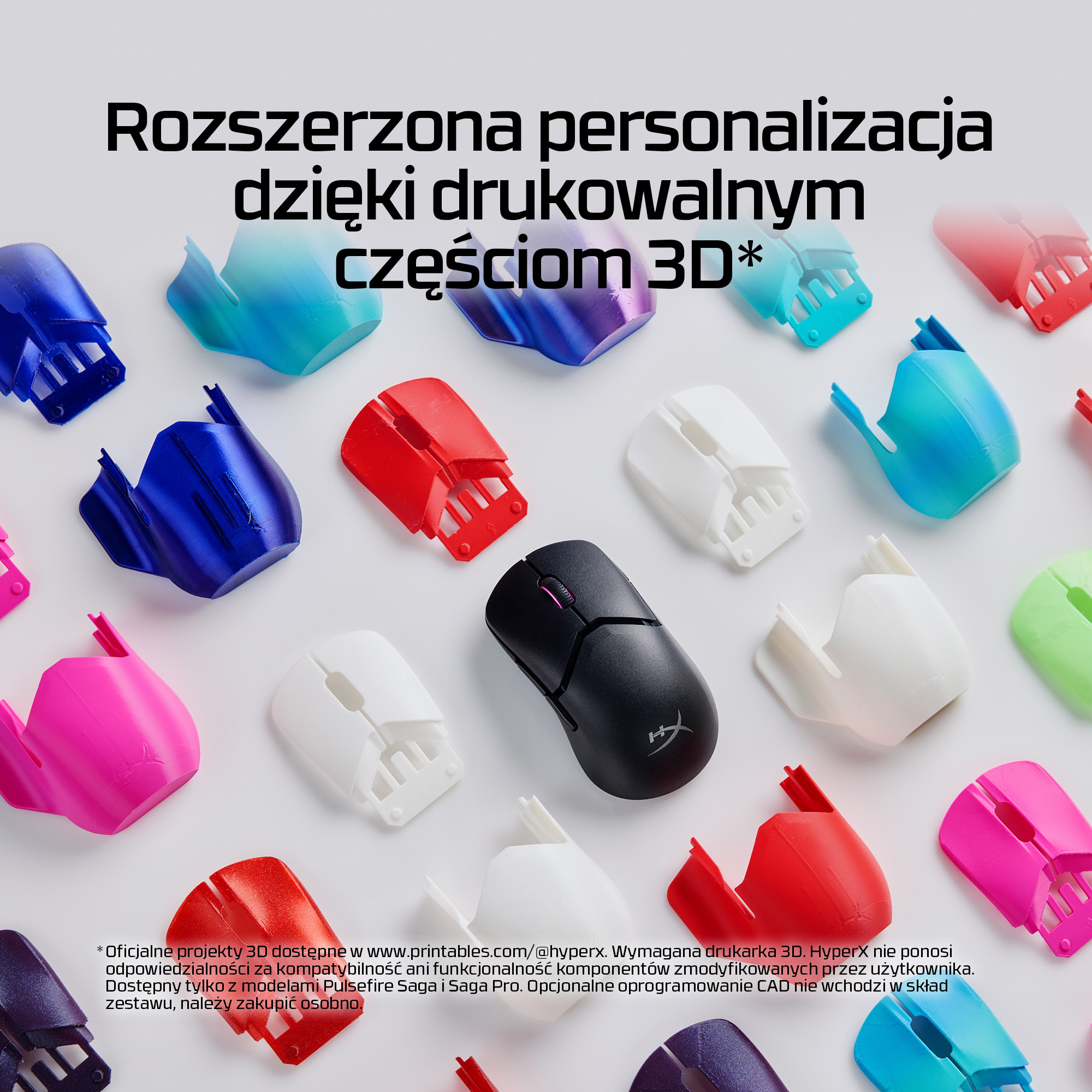 HyperX Pulsefire Saga – mysz dla graczy (czarna) - obrazek 3