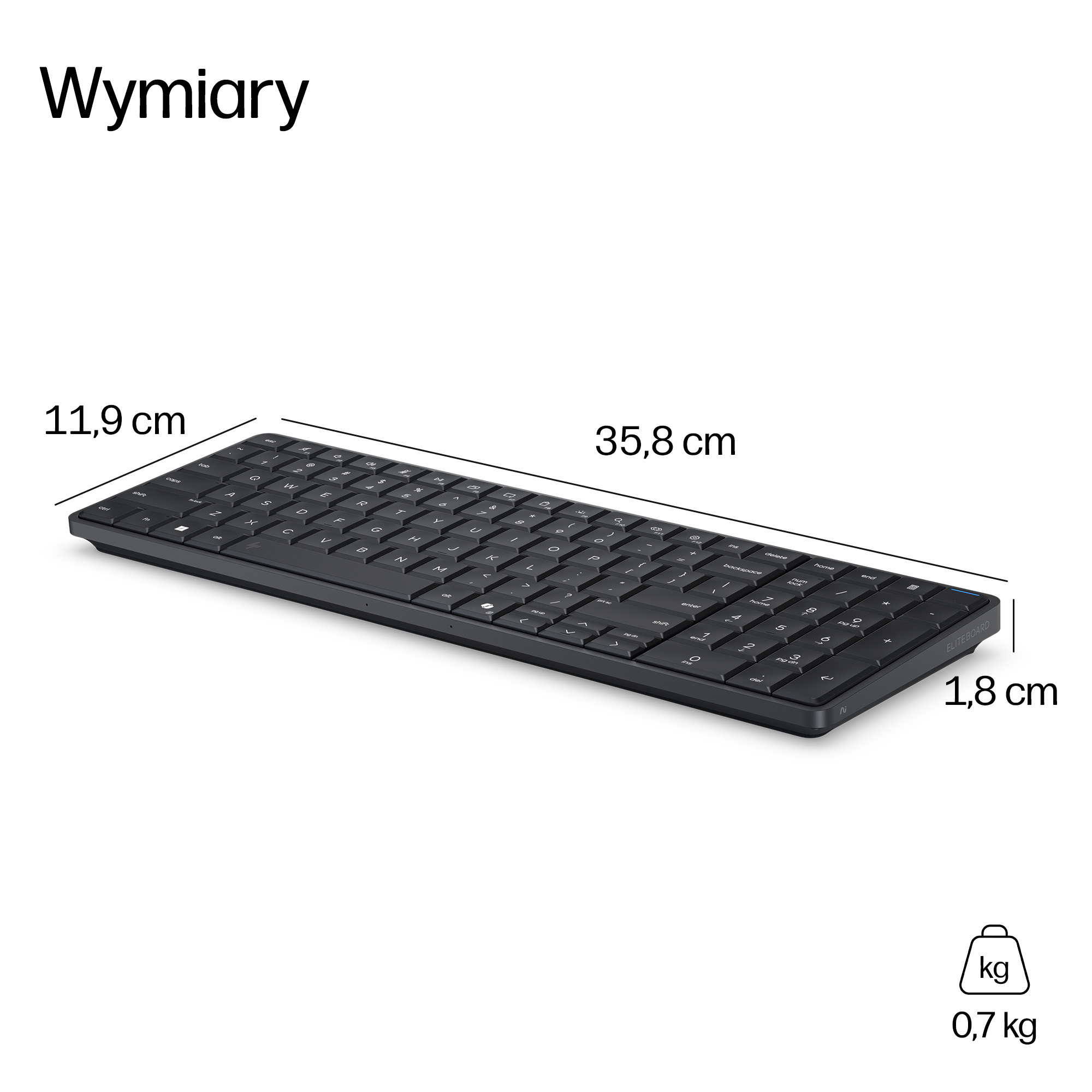 HP EliteBoard G1a Next Gen AI PC Copilot+ PC PRO 340 16 GB DDR5-SDRAM Windows 11 Pro Czarny - obrazek 4