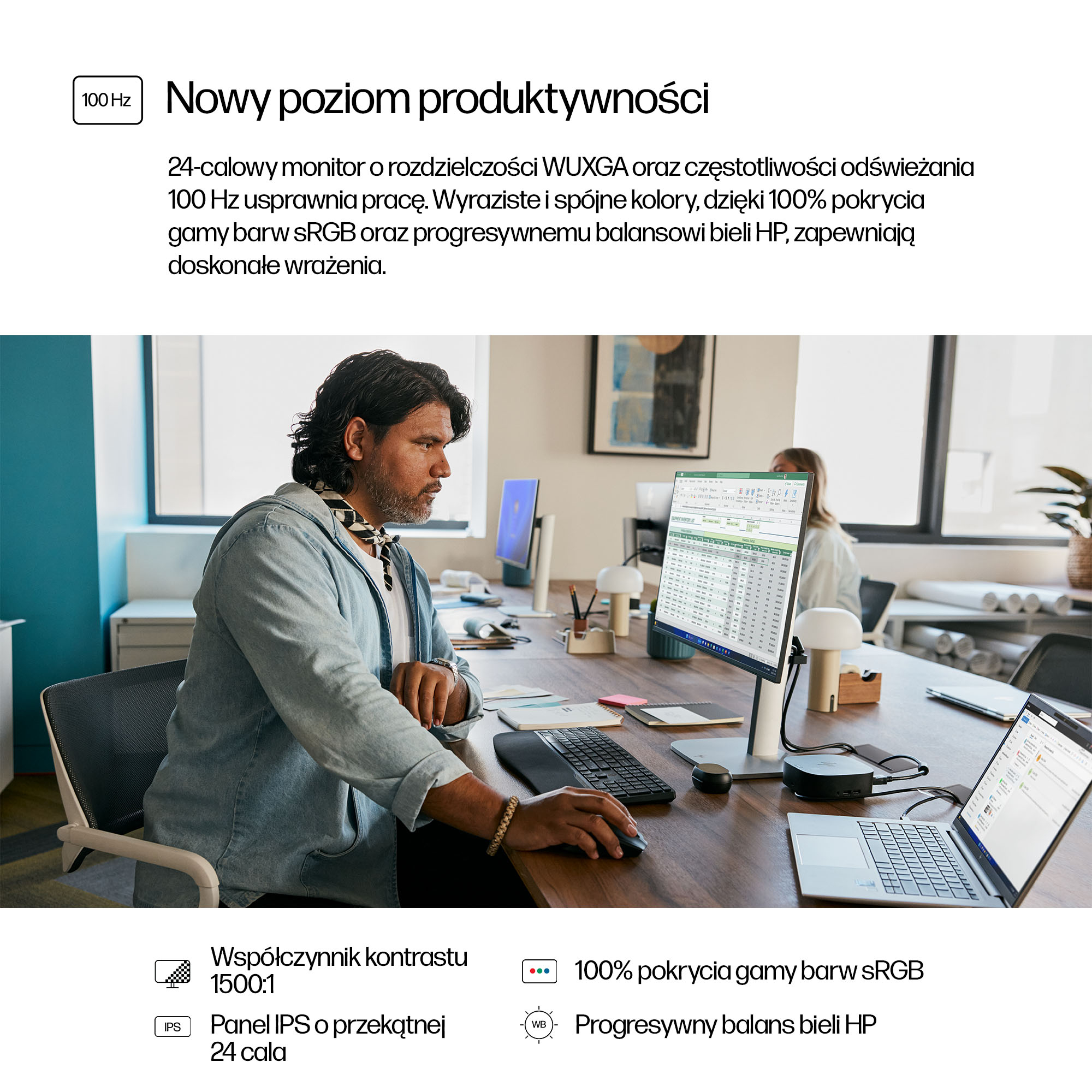 HP Series 5 24-calowy monitor seria 5 Pro WUXGA – 524pn - obrazek 5