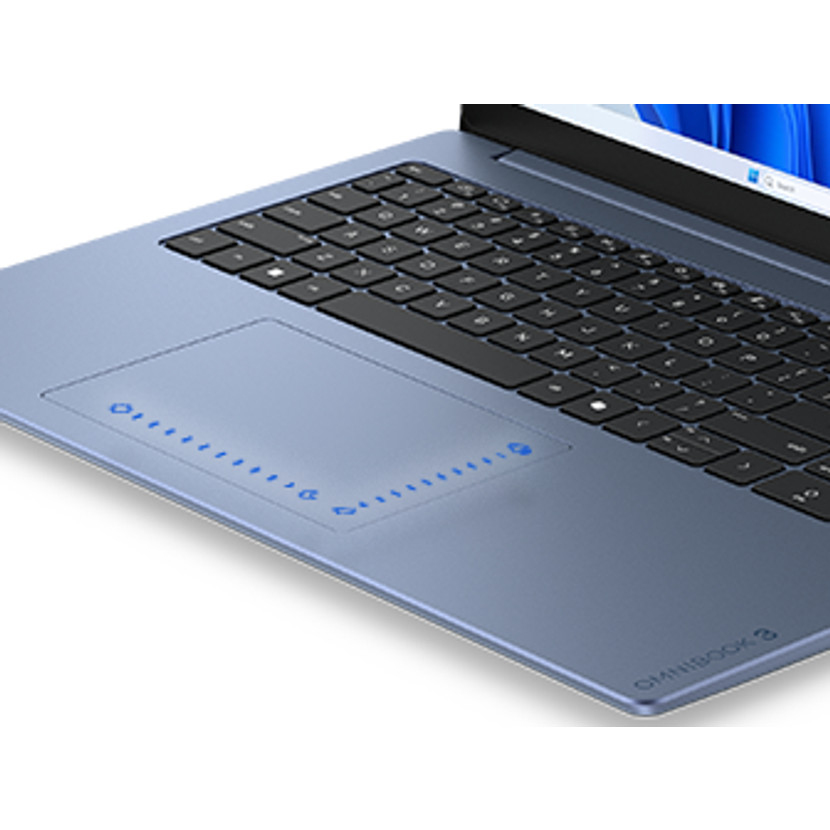 HP OmniBook 3 Laptop AI 16-bw0005nwx AMD Ryzen AI 7 250 40,6 cm (16") 2K 16 GB DDR5-SDRAM 512 GB SSD Wi-Fi 6 (802.11ax) Free DOS AI PC Niebieski, Szary - obrazek 5