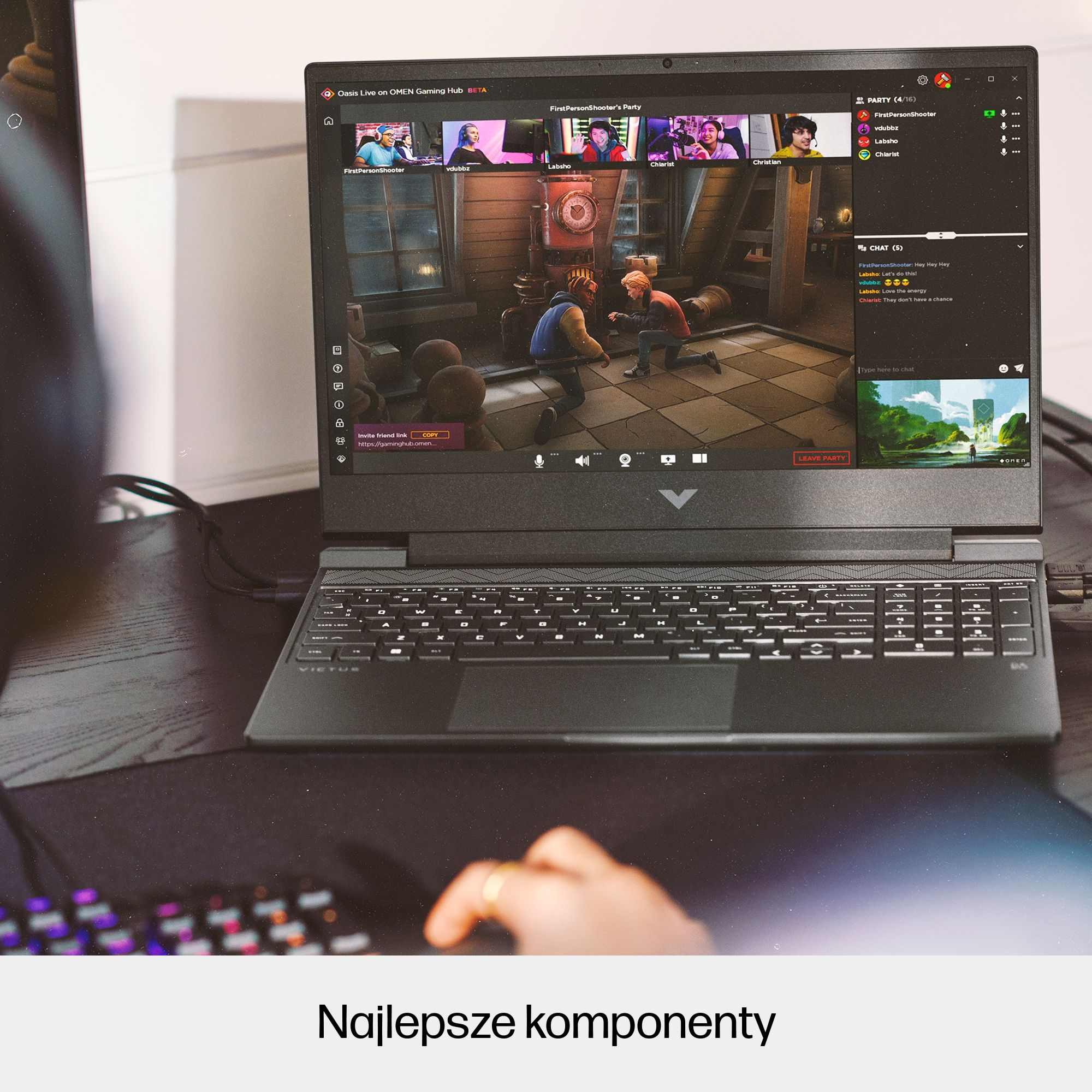 HP Victus Gaming Victus 15-fa1151nw Intel® Core™ i5 i5-13420H Laptop 39,6 cm (15.6") Full HD 16 GB DDR4-SDRAM 1 TB SSD NVIDIA GeForce RTX 4050 Wi-Fi 6 (802.11ax) Windows 11 Home Czarny - obrazek 5