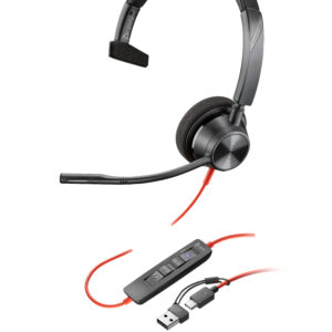 HP Poly Blackwire 3310 Monaural USB-C Headset