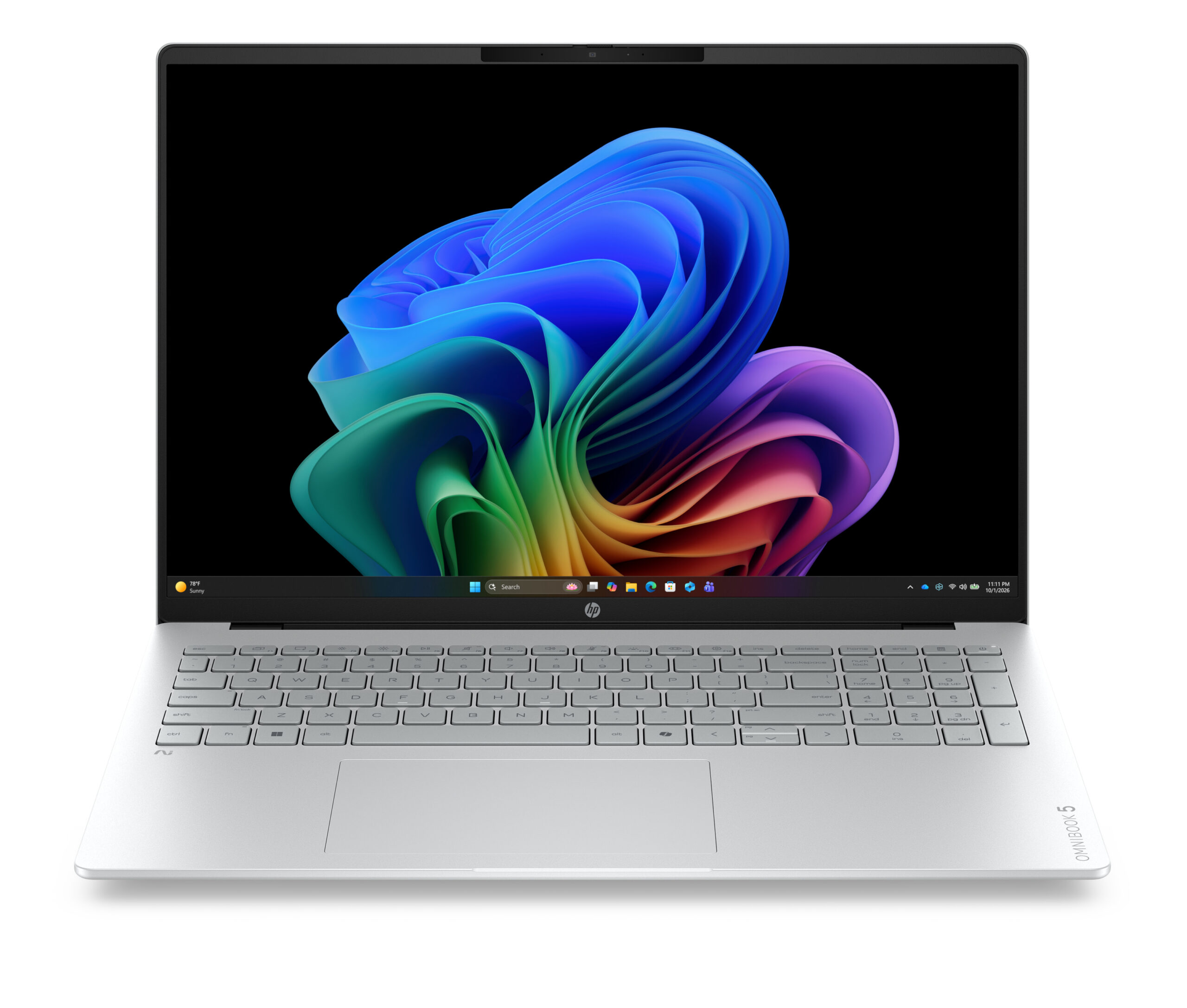 HP OmniBook 5 Laptop Next Gen AI 16-bp0004nwx Copilot+ PC AMD Ryzen AI 9 40,6 cm (16") 3K 32 GB LPDDR5x-SDRAM 1 TB SSD Wi-Fi 7 (802.11be) Windows 11 Home Srebrny