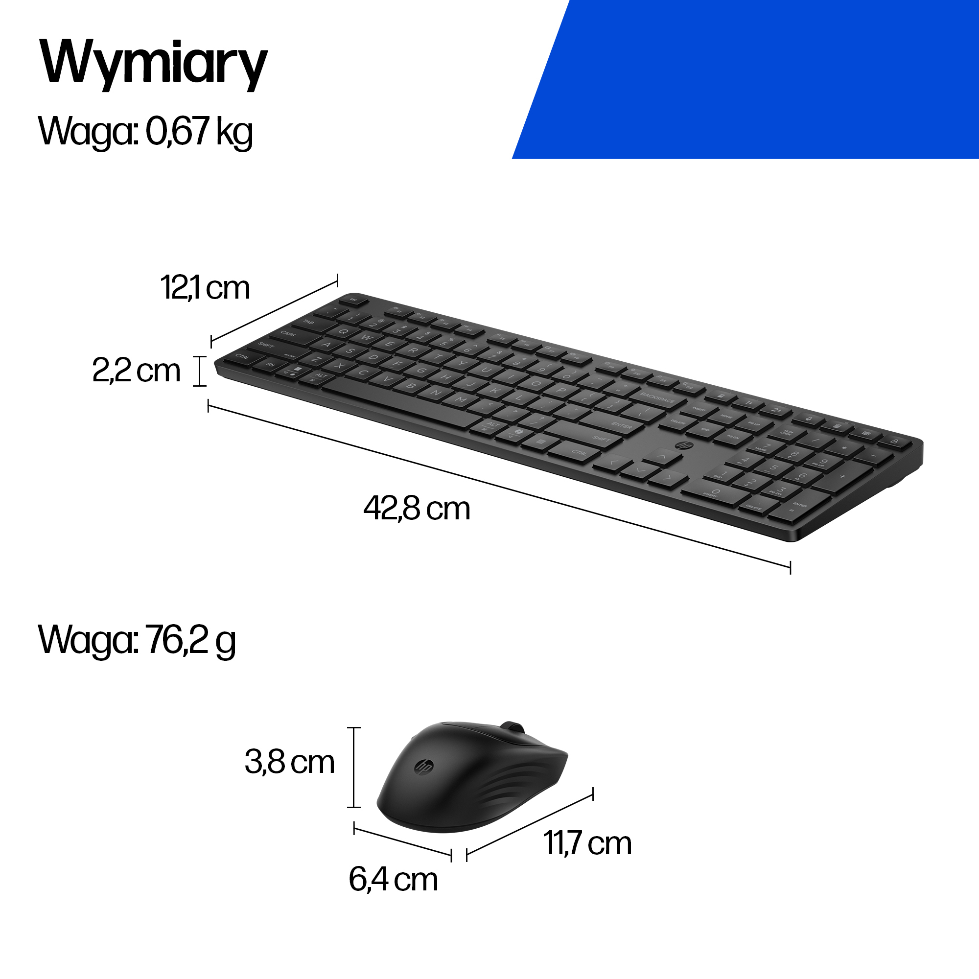 HP Zestaw myszy i klawiatury Multi-Device Dual-Mode 490C - obrazek 4