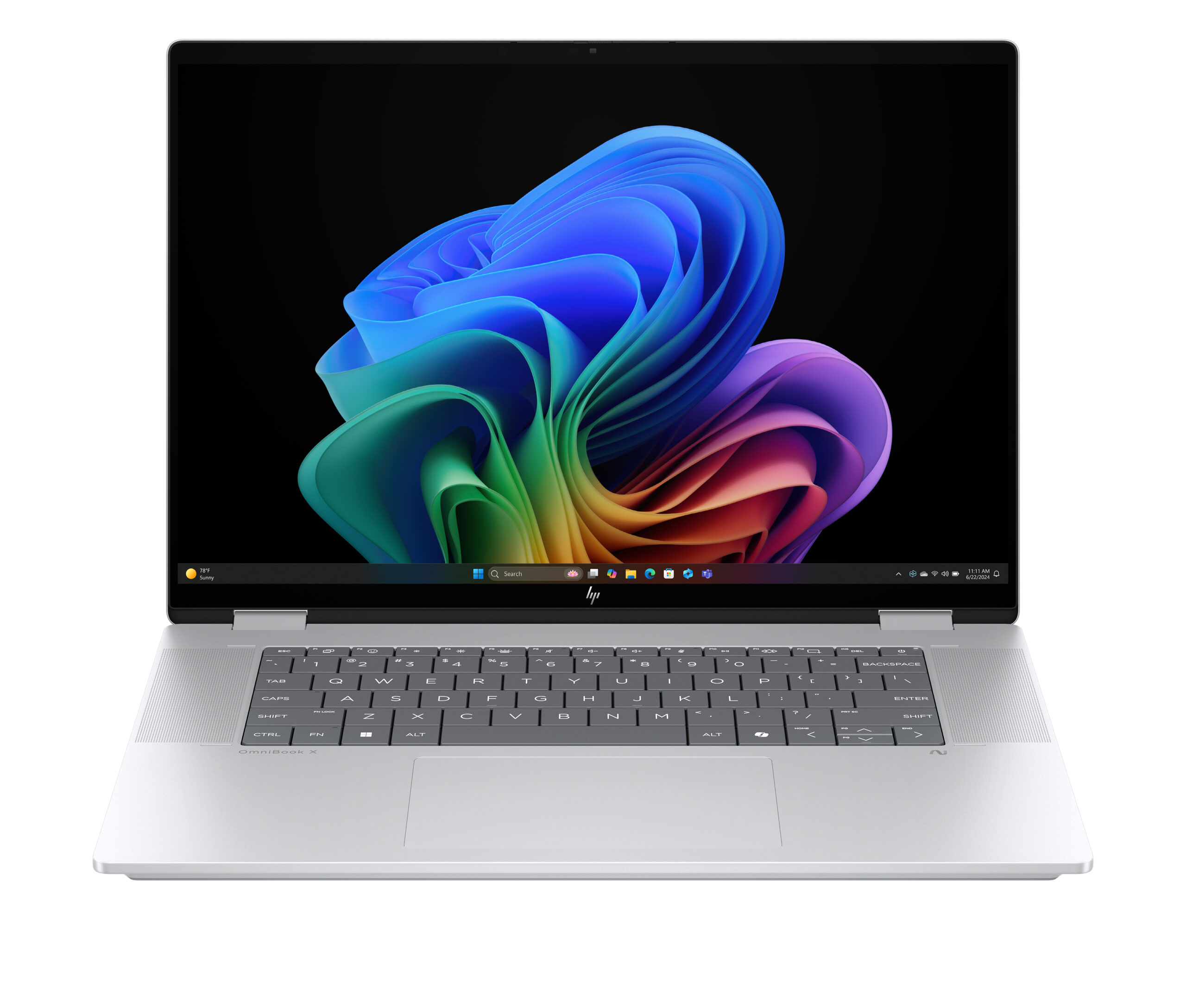 HP OmniBook X Flip 2-in-1 Laptop Next Gen AI 16-as0003nwx Copilot+ PC Intel Core Ultra 5 226V 40,6 cm (16") Ekran dotykowy 2K 16 GB LPDDR5x-SDRAM 512 GB SSD Wi-Fi 6E (802.11ax) Windows 11 Home Srebrny