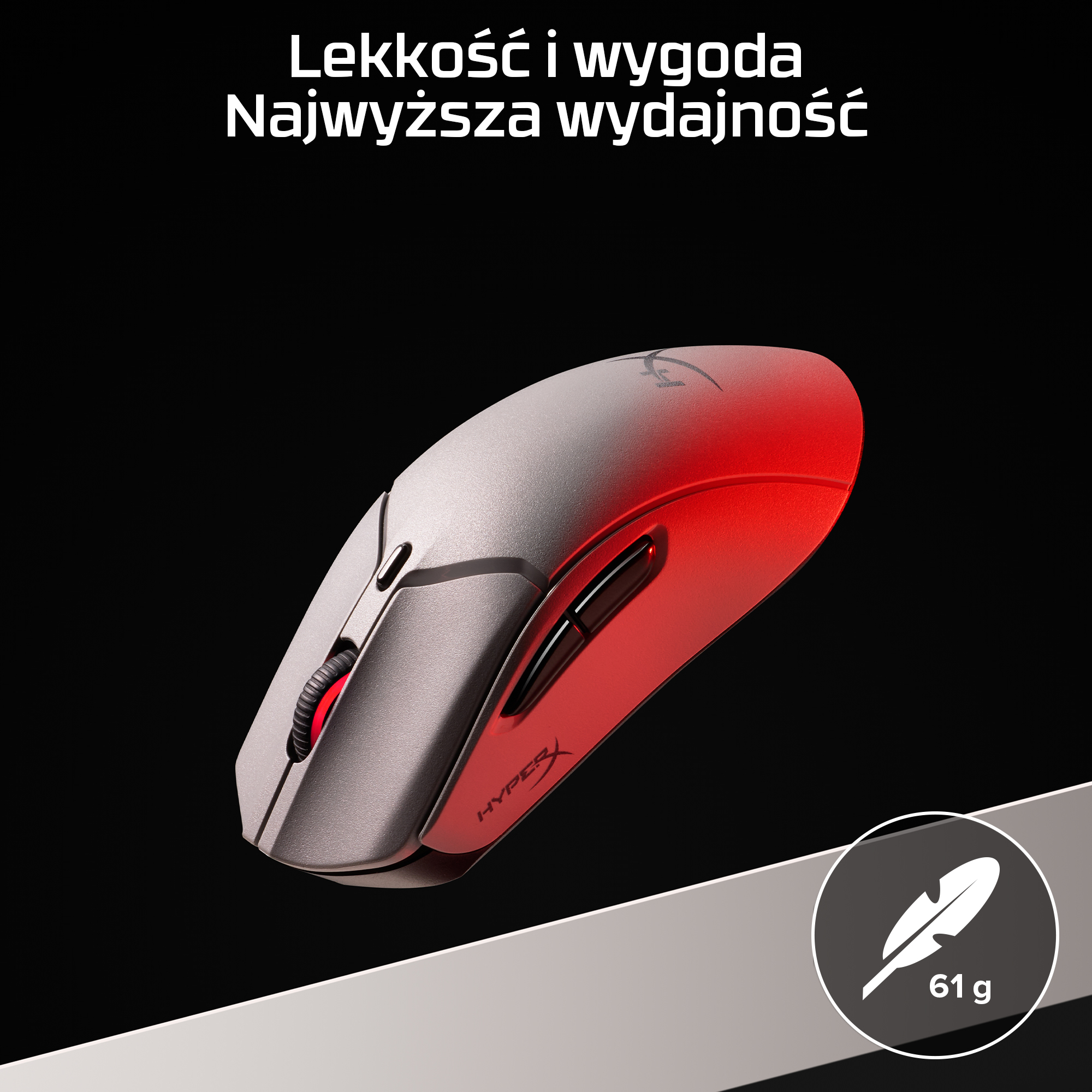 HP HyperX Pulsefire Haste 2 Pro 4K Wireless Gaming Mouse Black - obrazek 2