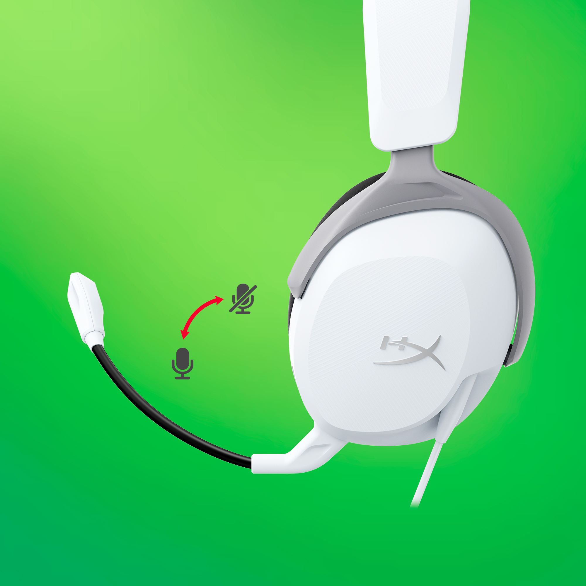 Zestawy słuchawkowe dla graczy HyperX CloudX Stinger 2 Core Xbox (białe) - obrazek 3