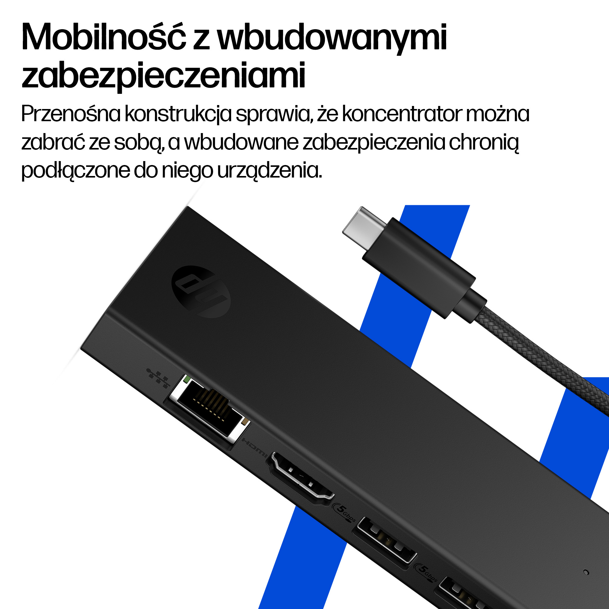 HP Koncentrator Portable USB-C 4K HDMI - obrazek 2