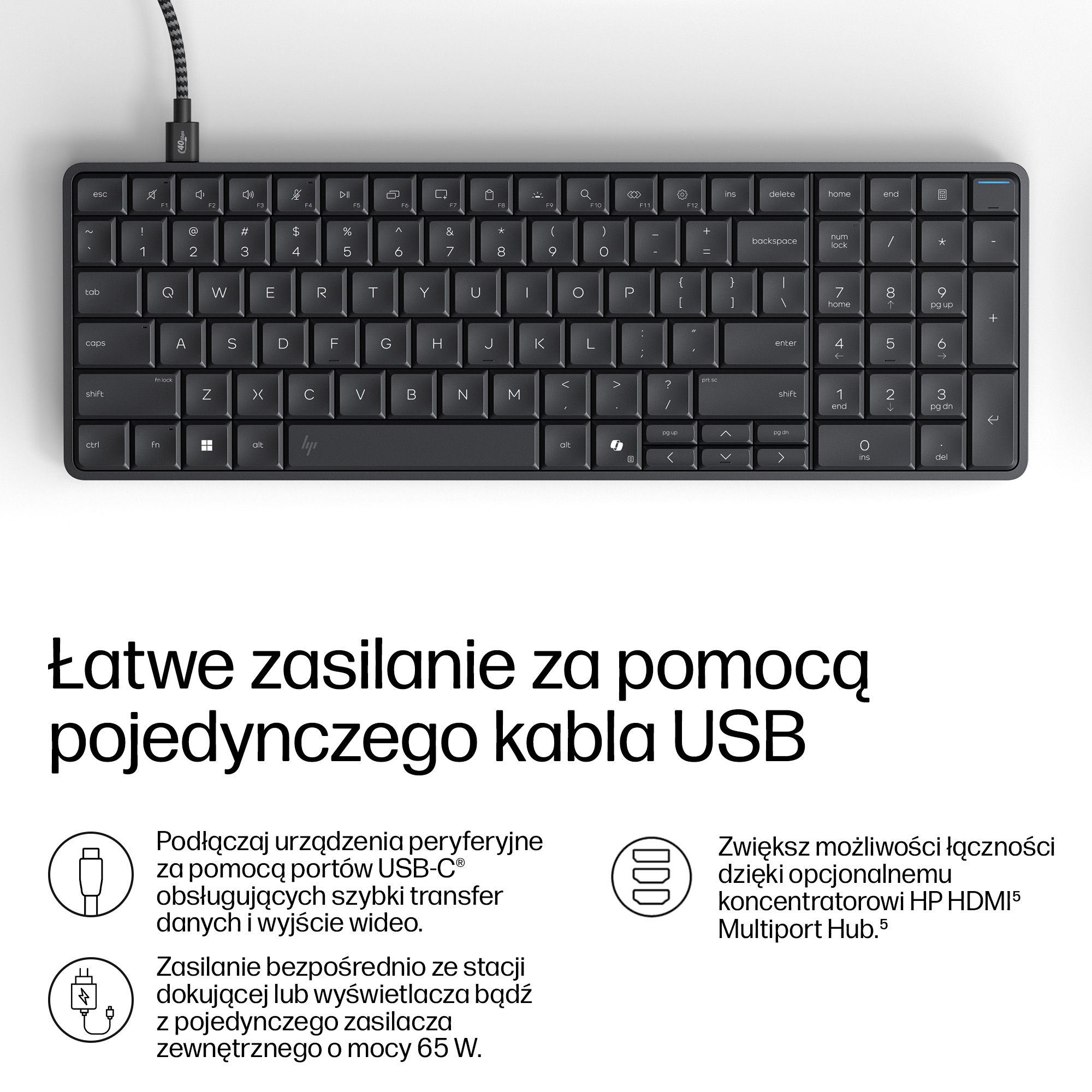 HP EliteBoard G1a Next Gen AI PC Copilot+ PC PRO 340 16 GB DDR5-SDRAM Windows 11 Pro Czarny - obrazek 3