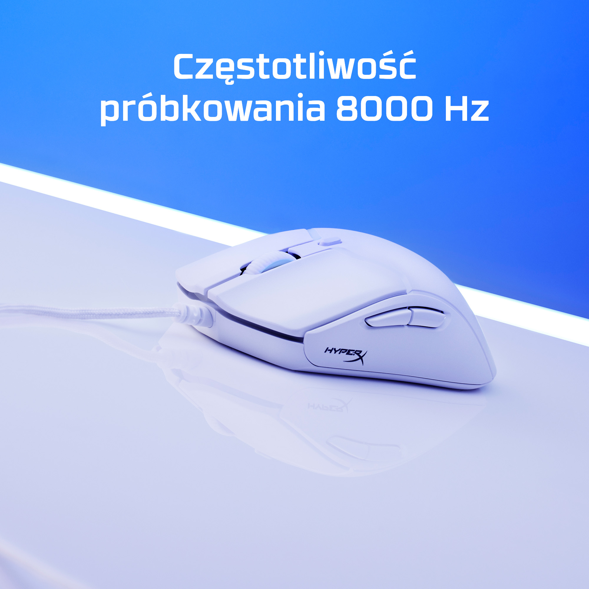 HyperX Pulsefire Haste 2 — mysz dla graczy (biała) - obrazek 3