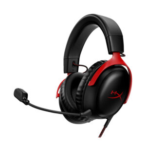 HyperX Cloud III — zestaw słuchawkowy dla graczy (czarny/czerwony)