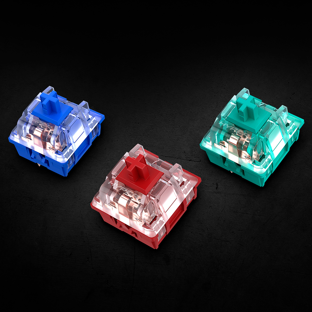 HyperX Alloy Origins – klawiatura mechaniczna do gier – HX Aqua (układ USA) - obrazek 3