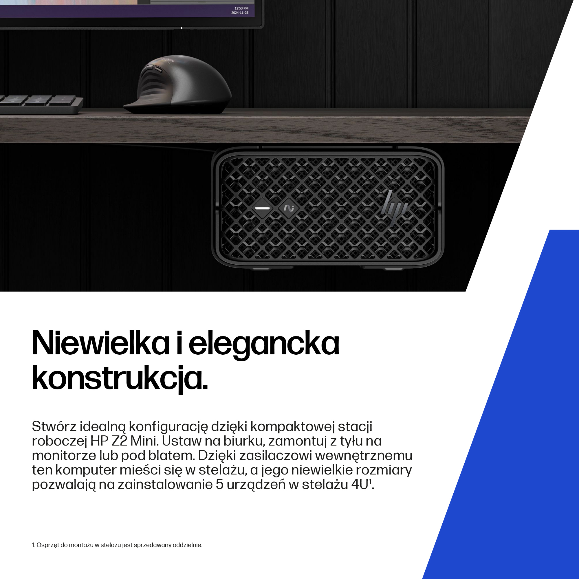 HP DN8A6ET komputer osobisty/workstation Copilot+ PC AMD Ryzen AI Max+ PRO PRO 395 128 GB LPDDR5x-SDRAM 1 TB SSD Windows 11 Pro Mini PC Stanowisko AI Workstation, AI PC Czarny - obrazek 4