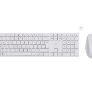 Zestaw klawiatura + mysz HP 650 Wireless Keyboard and Mouse Combo bezprzewodowe białe 4R016AA