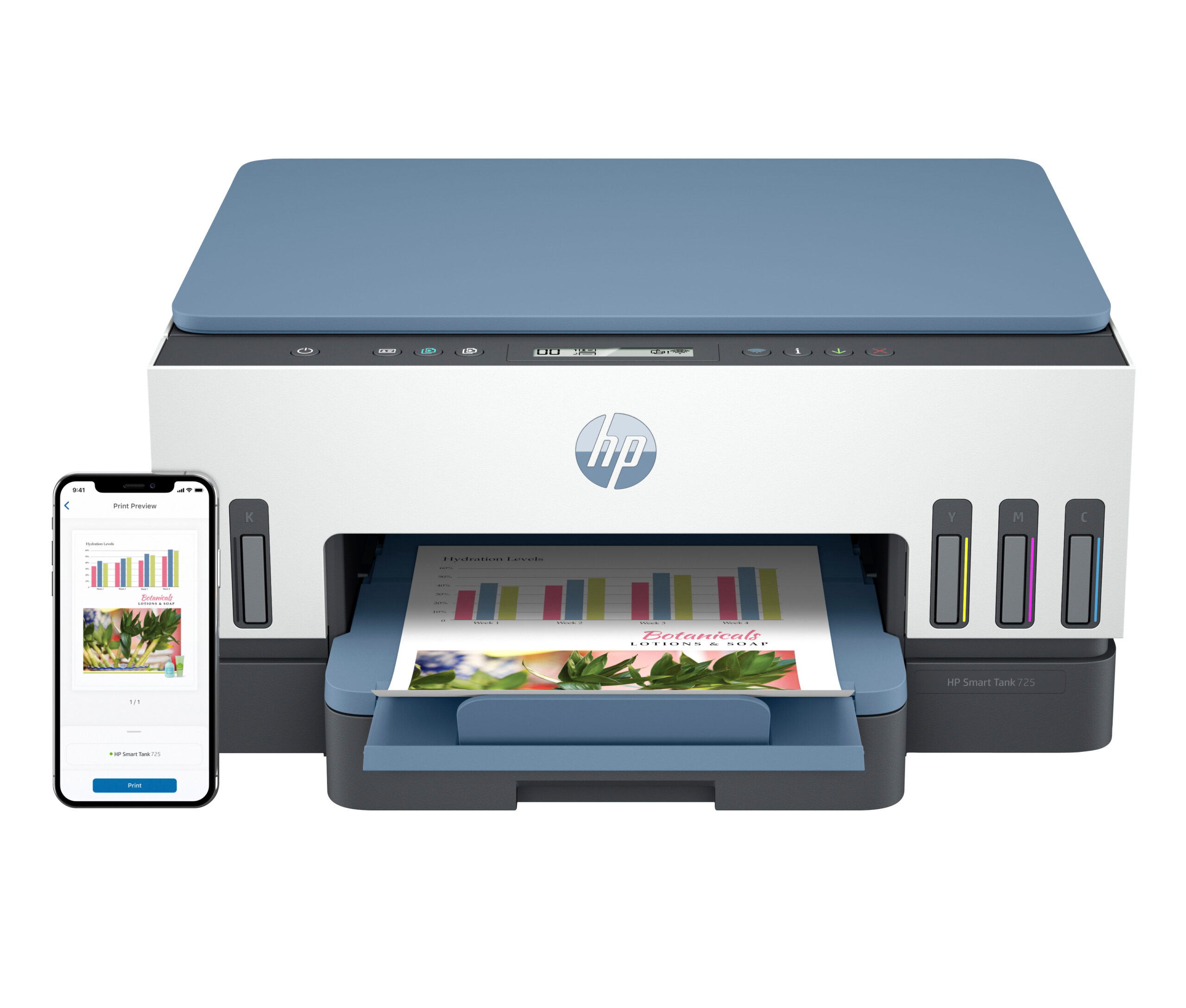 HP Smart Tank 725 All-in-One - Drukarka atramentowa A4 z Wi-Fi