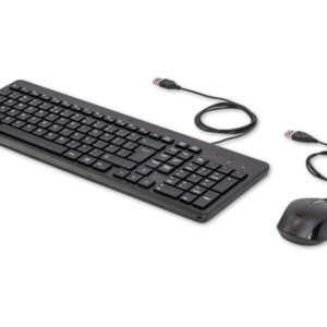 HP 150 Wired Mouse and Keyboard - Przewodowy Zestaw USB-A