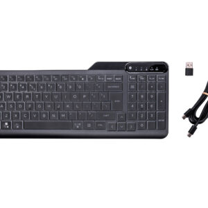 Klawiatura HP 400 Backlit przewodowa 96% podświetlana czarna