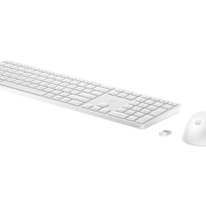 Zestaw klawiatura + mysz HP 650 Wireless Keyboard and Mouse Combo bezprzewodowe białe 4R016AA