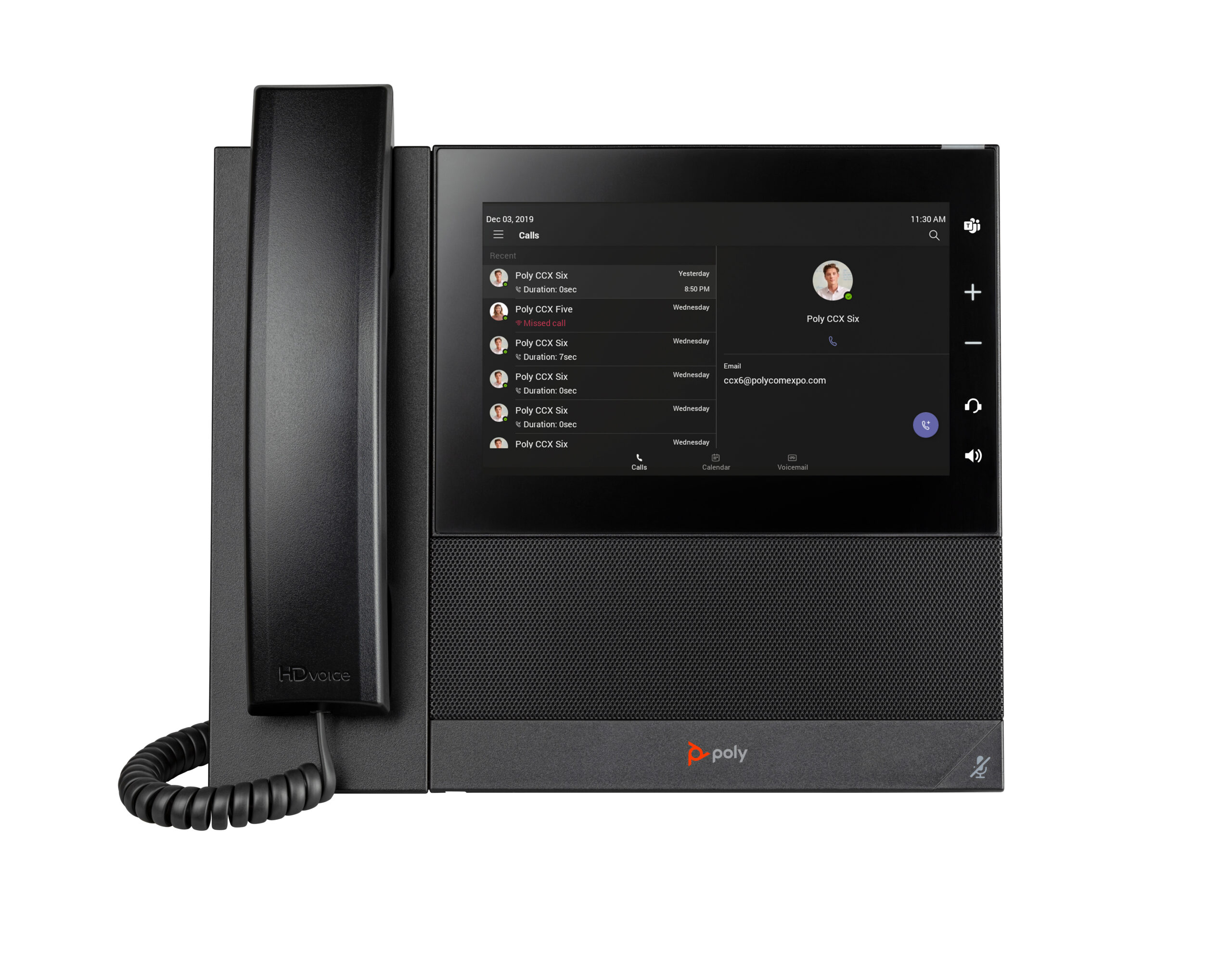 HP Poly CCX 600 Business Media Phone for Microsoft Teams (82Z84AA) - obrazek 2