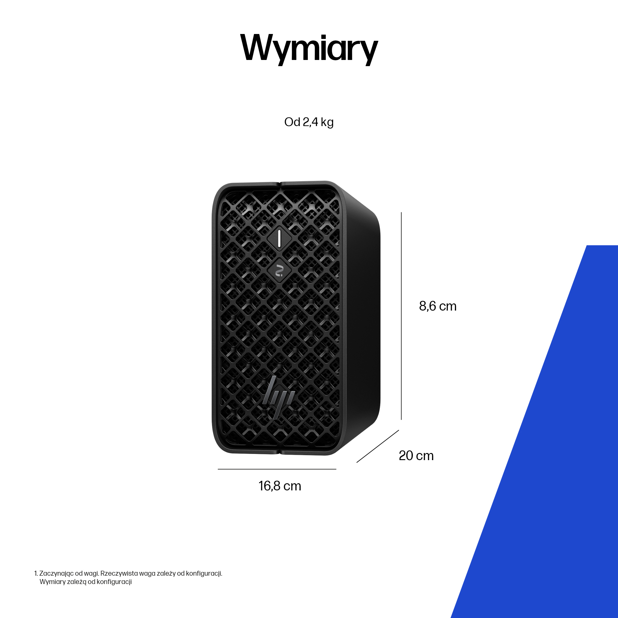 HP DN8A6ET komputer osobisty/workstation Copilot+ PC AMD Ryzen AI Max+ PRO PRO 395 128 GB LPDDR5x-SDRAM 1 TB SSD Windows 11 Pro Mini PC Stanowisko AI Workstation, AI PC Czarny - obrazek 3