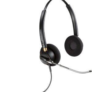Poly EncorePro 520V Binaural Headset VoiceTube +Quick Disconnect