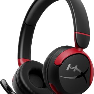 HyperX Cloud Mini słuchawki bezprzewodowe z mikrofonem, czarno-czerwone