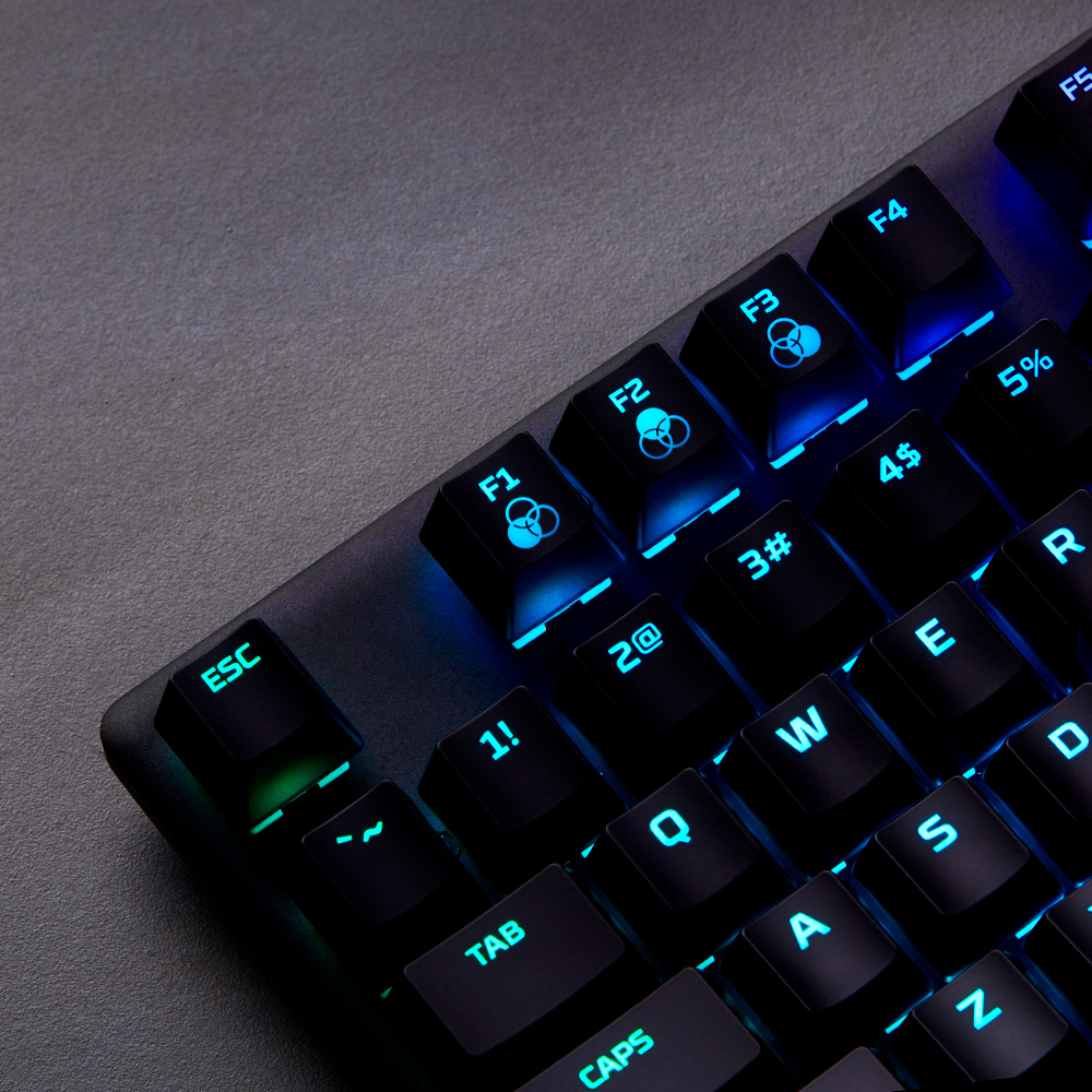 HyperX Alloy Origins – klawiatura mechaniczna do gier – HX Aqua (układ USA) - obrazek 5