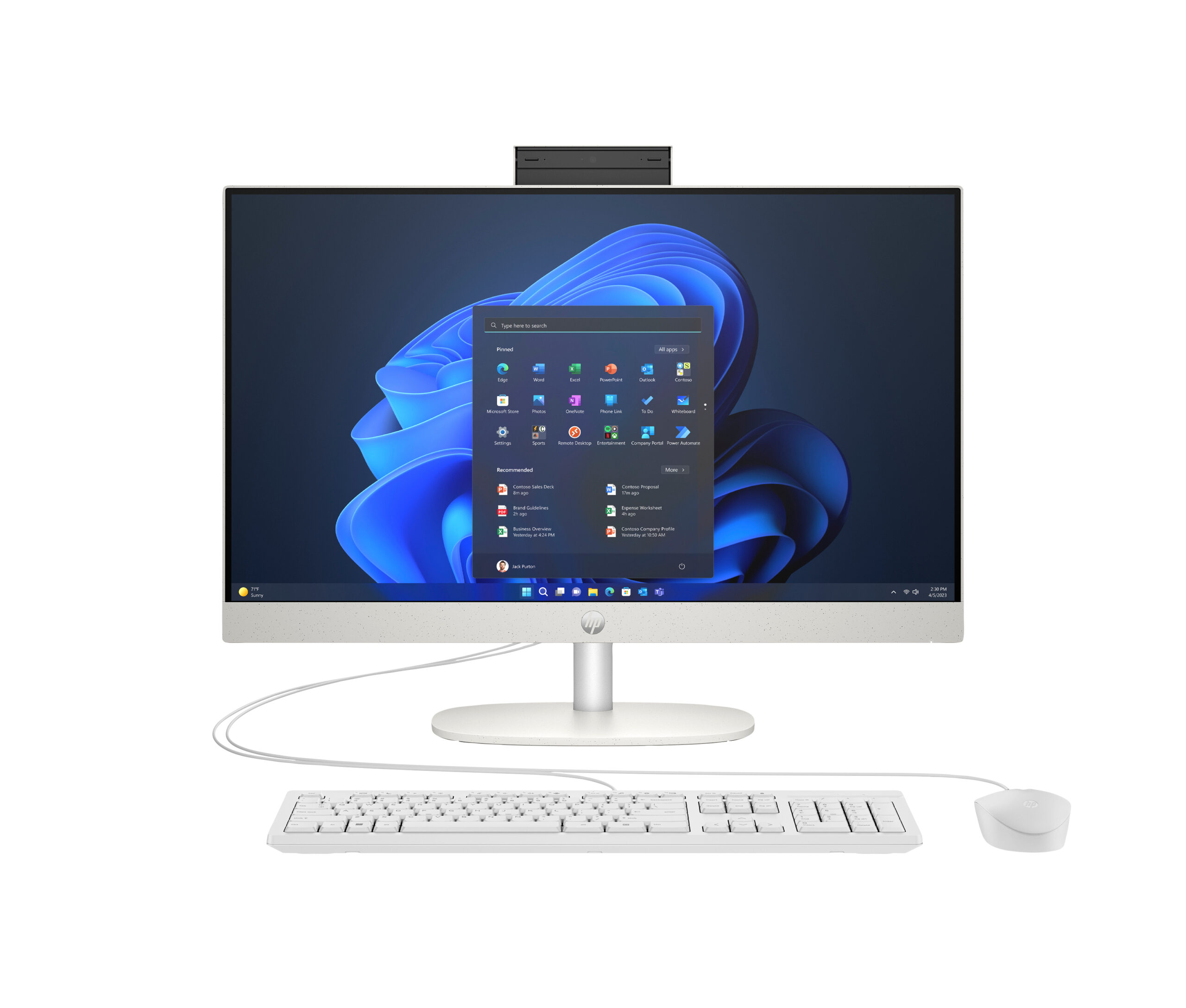 HP ProOne 240 G10 AIO i5-1335U 23.8"FHD 16GB DDR4 SSD512 W11Pro White 3Y OnSite