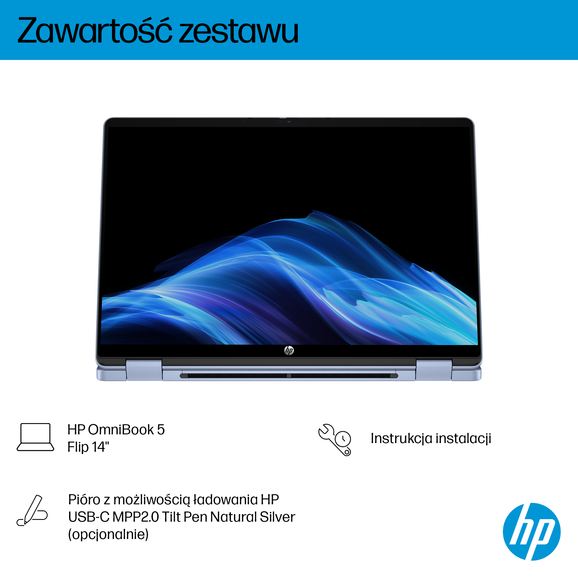 HP OmniBook 5 Flip - Core 7 150U | 14" OLED 2K Dotyk - obrazek 4