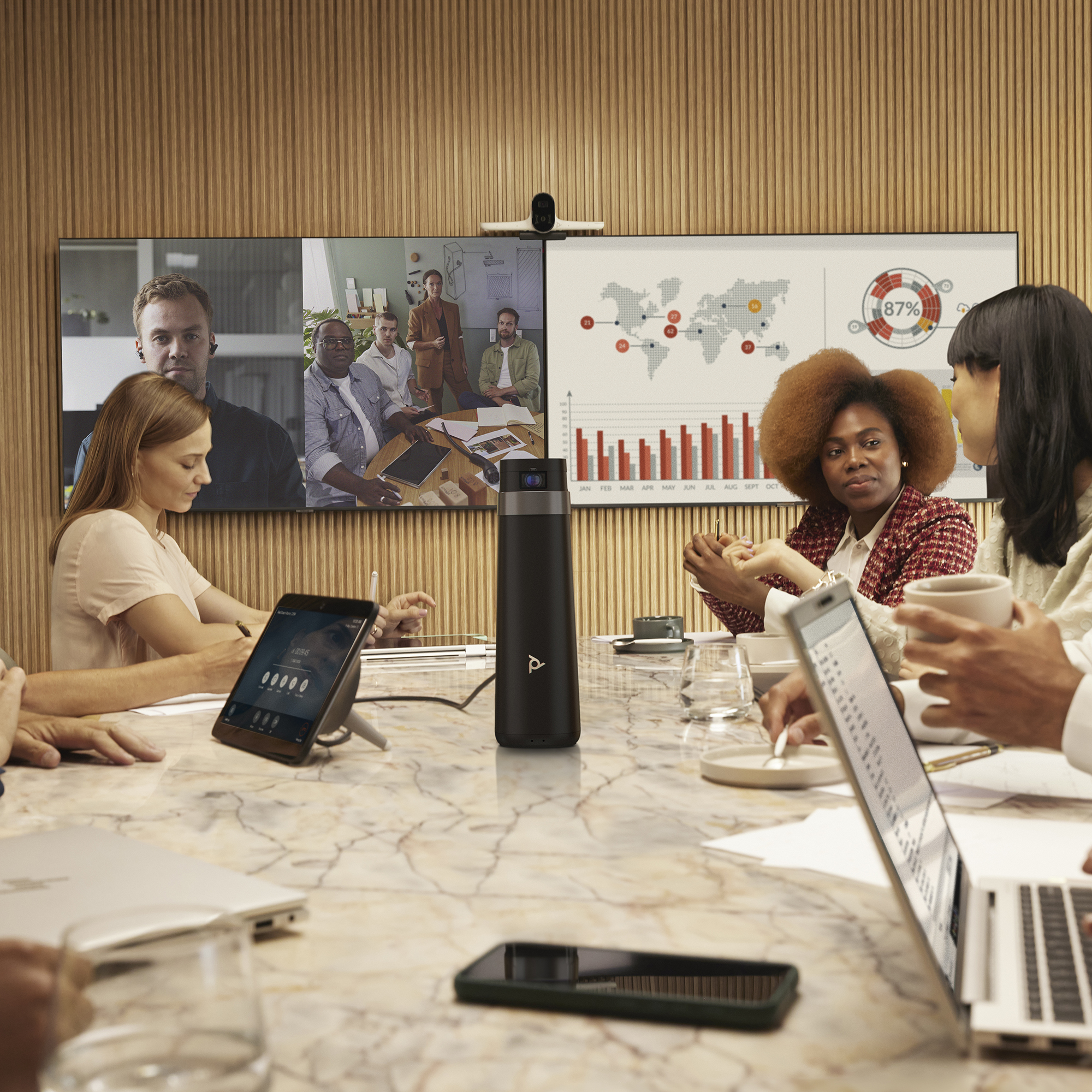 HP Poly Studio G62 Video Conferencing System With Mounting Plate Kit No Radio TAA - obrazek 3