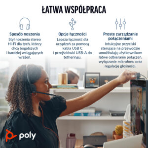 Poly Blackwire 3220 Stereo USB-C Headset (8X228AA)