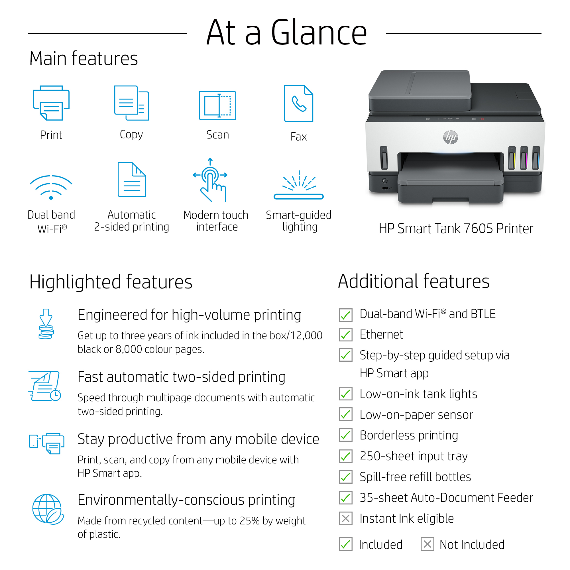 HP Smart Tank 7605 All-in-One - obrazek 4