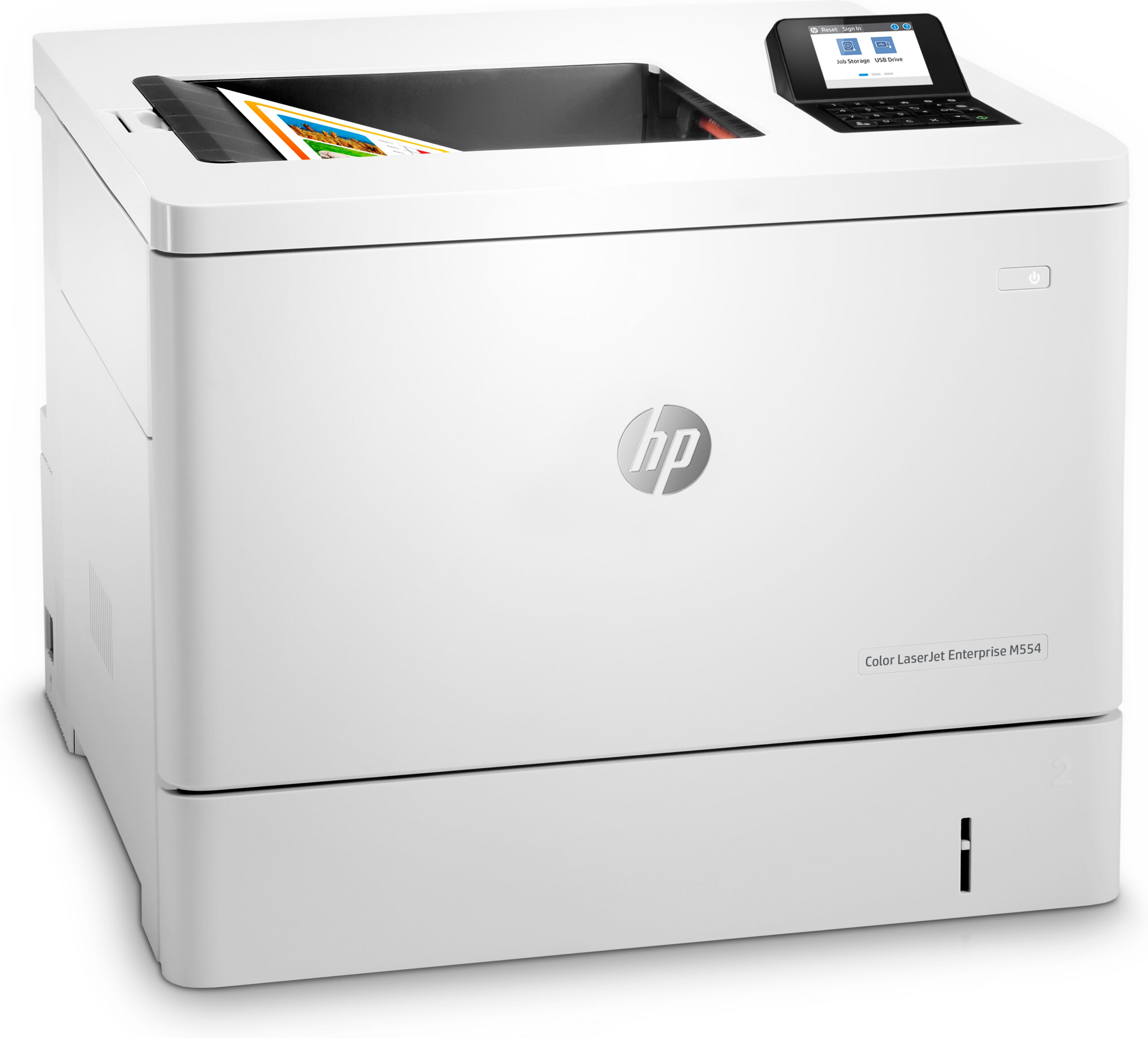 HP Color LaserJet Enterprise Drukarka M554dn - obrazek 3