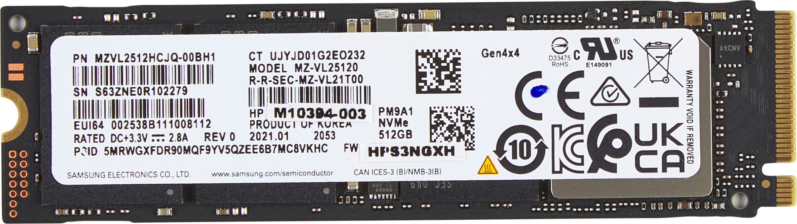 Dysk SSD HP 512 GB (M.2 2280, PCI Express 4.0, NVMe)