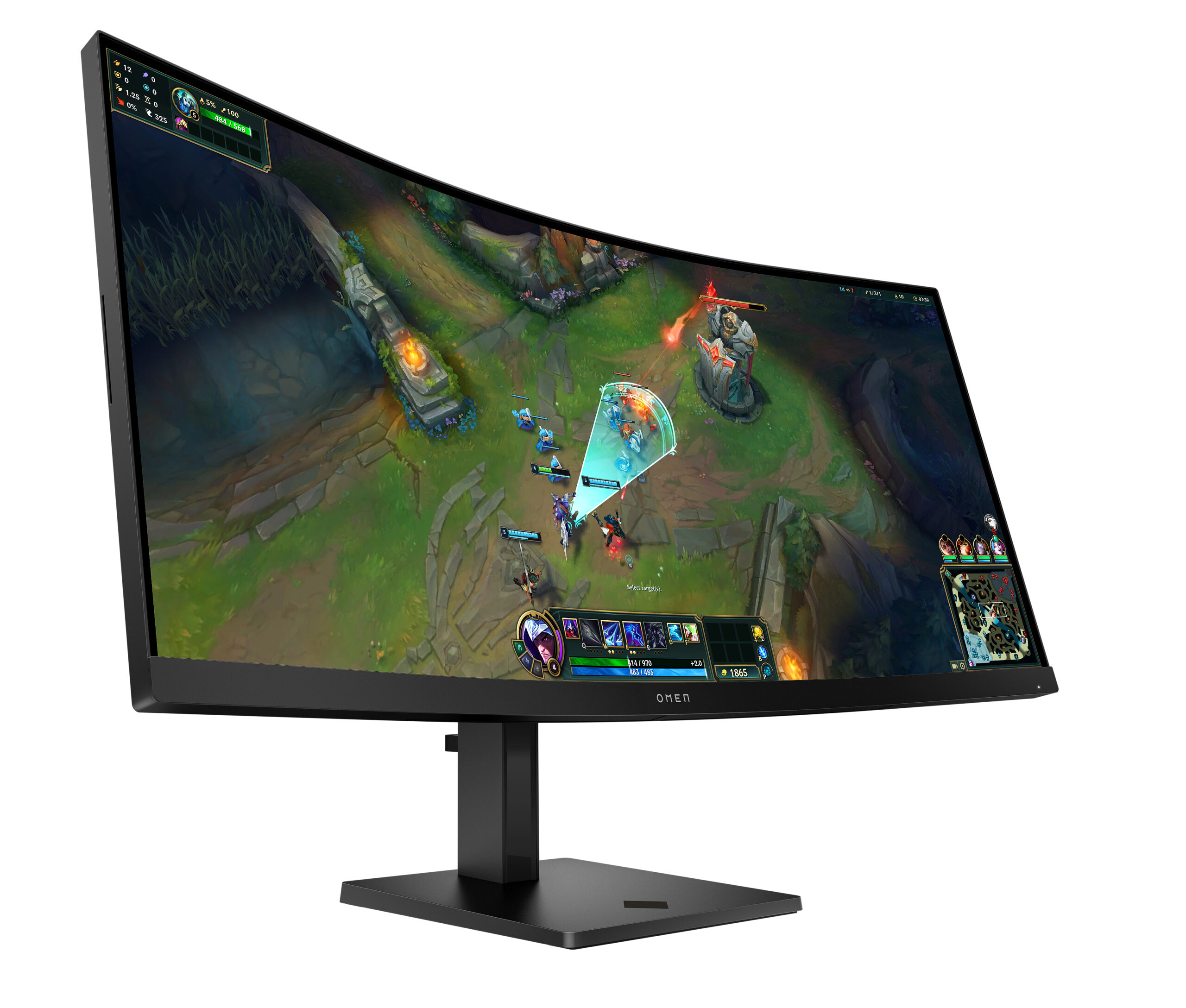HP OMEN LCD 34c G2 curved VA 34 86,4 cm WQHD 3440x1440 1ms 185 Hz 400 nits2xHDMIDPVESA monitor komputerowy 86,4 cm (34") 3440 x 1440 px Wide Quad HD Czarny
