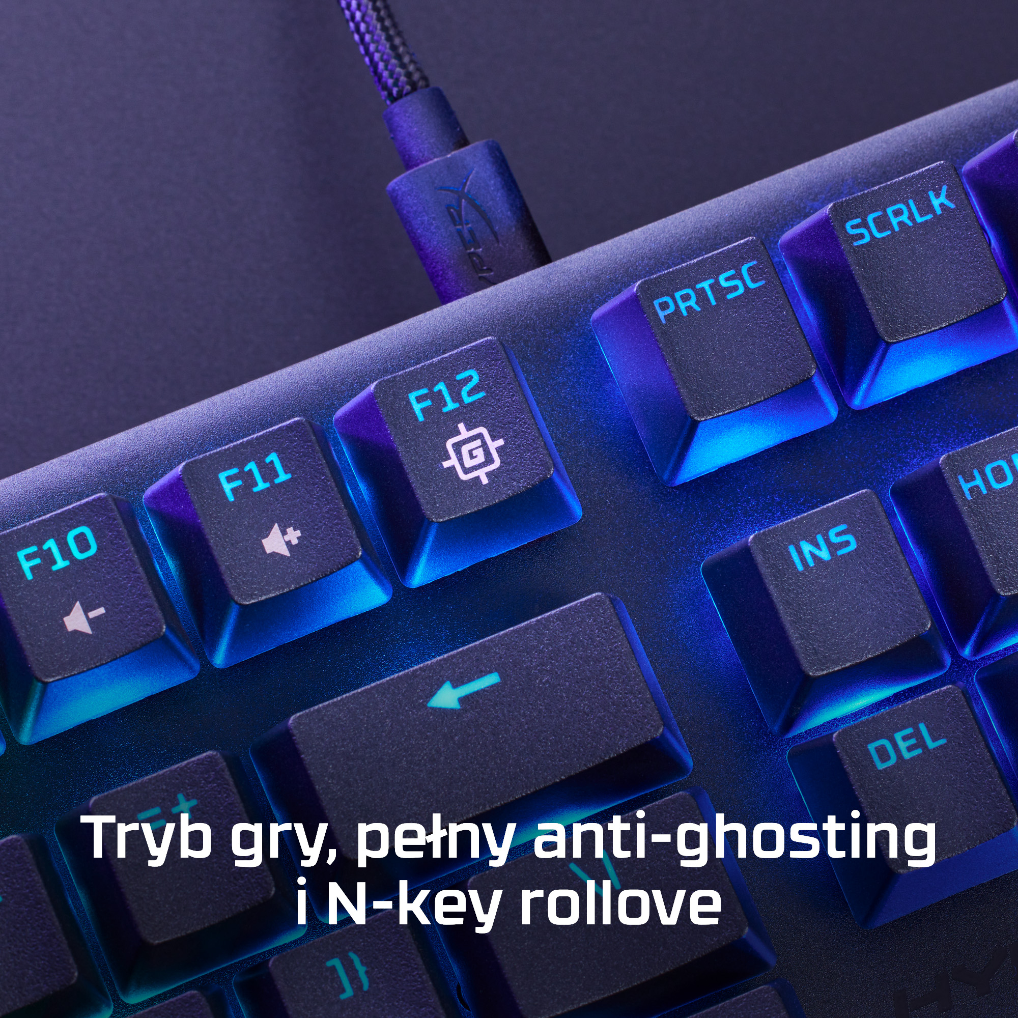 HyperX Alloy Origins Core PBT HX Blue Gaming Keyboard - obrazek 3