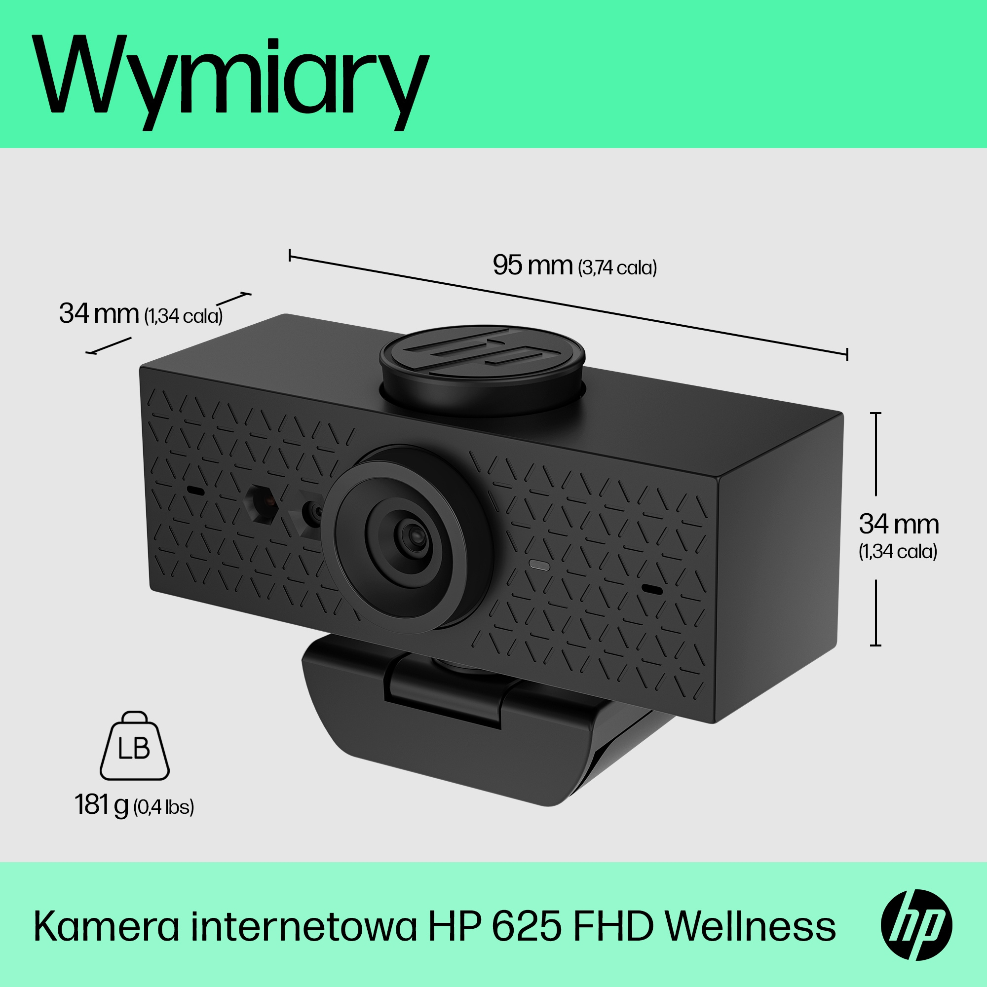 HP Kamera internetowa 625 FHD - obrazek 3