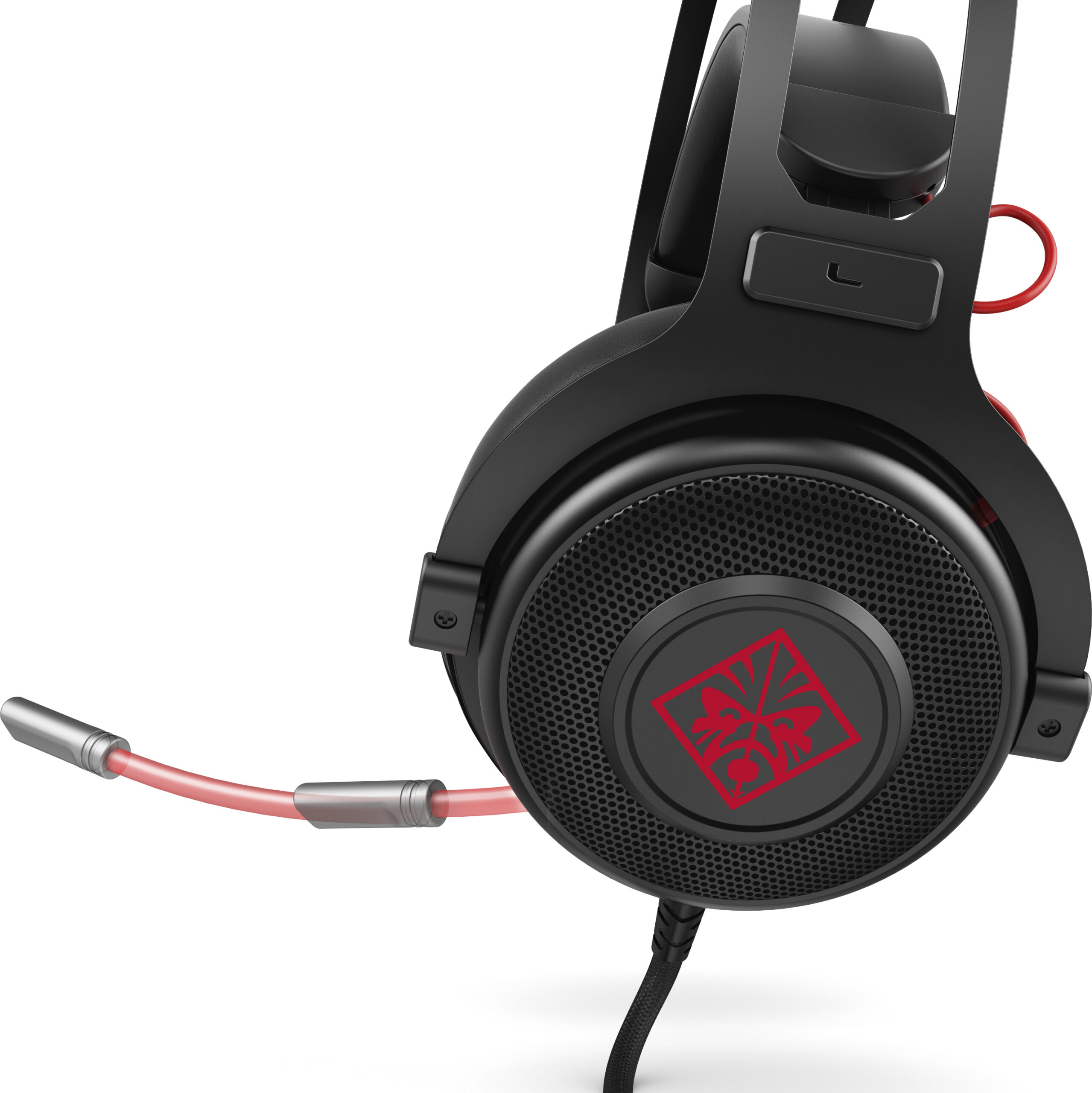 HP Omen 800 Zestaw słuchawkowy Przewodowa Opaska na głowę Gaming Czarny, Czerwony