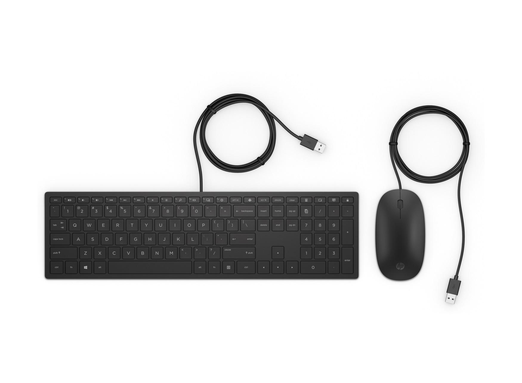 Zestaw klawiatura i mysz HP Pavilion Combo przewodowa czarna - obrazek 3