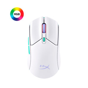 HyperX Pulsefire Haste 2 Core Wls – mysz dla graczy (biała/zielona/fioletowa)