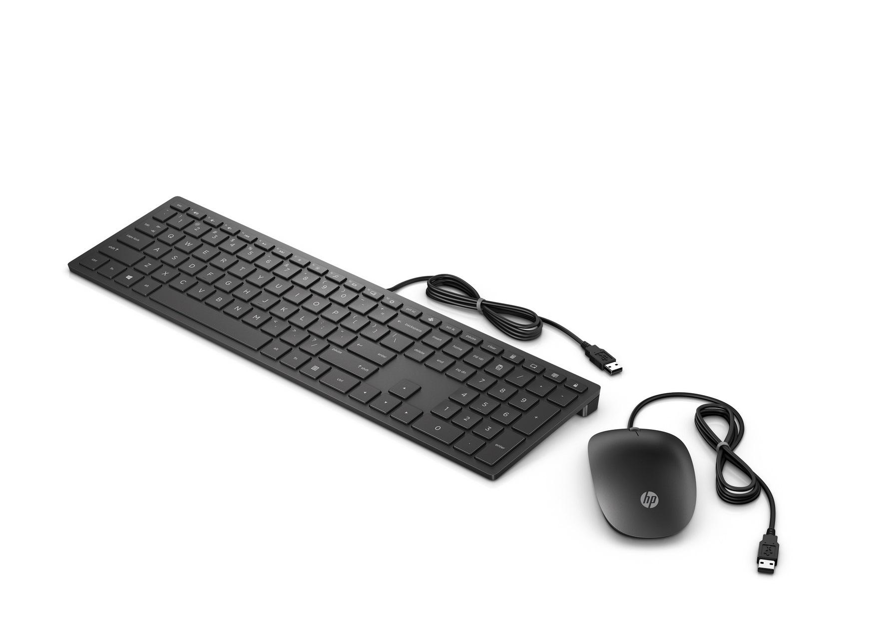 Zestaw klawiatura i mysz HP Pavilion Combo przewodowa czarna - obrazek 2
